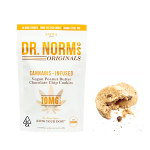 Dr. Norm - 100mg Sativa Peanut Butter Chocolate Chip Cookies (10mg - 10 pack) - Dr. Norm's