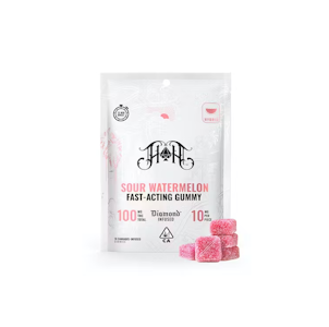 HEAVY HITTERS - Heavy Hitters - 100mg Fast Acting Gummies - Sour Watermelon