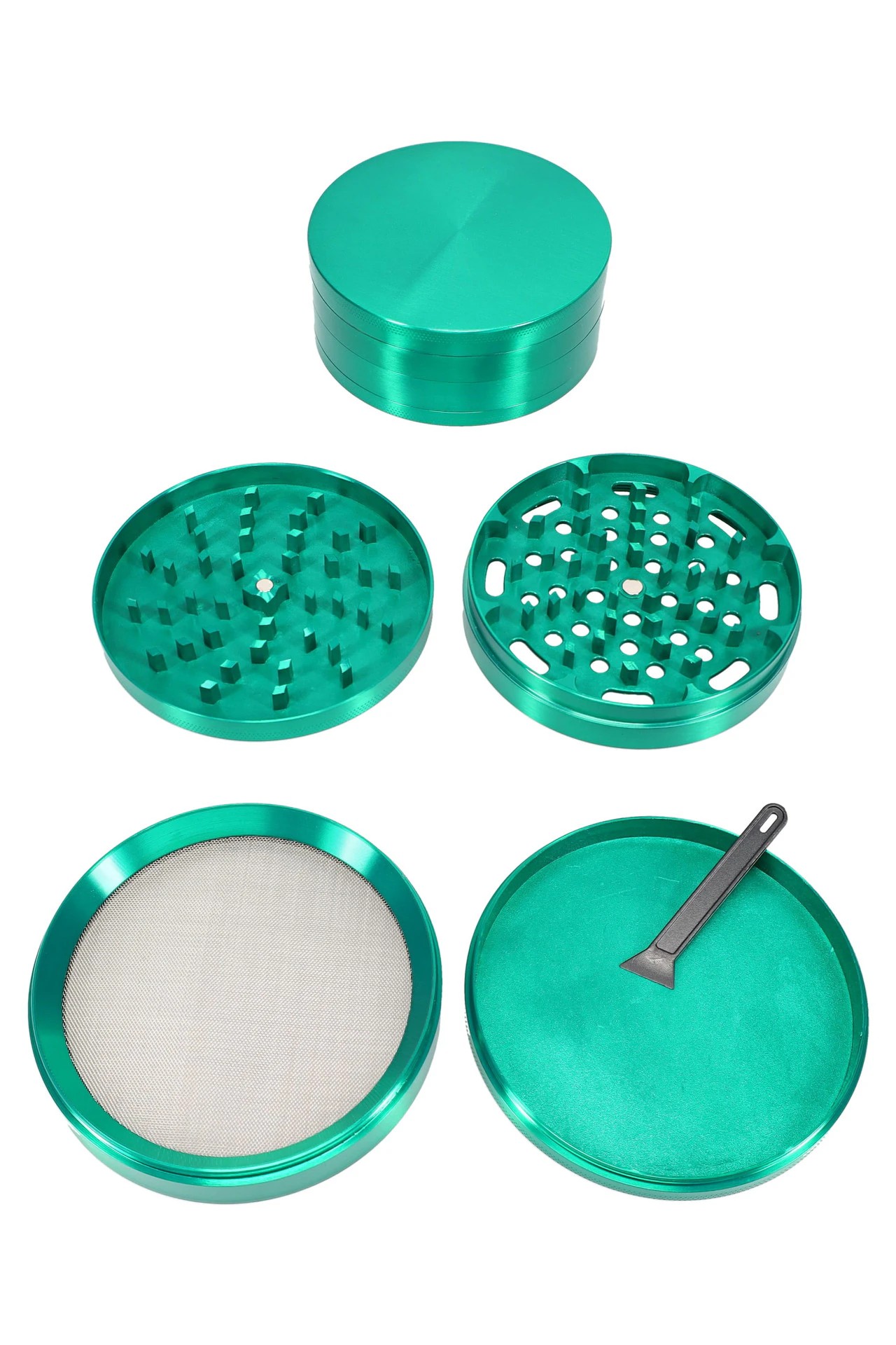 SPS - SPS | 4-Part Zinc Alloy Grinder | 100mm | Green Main Image