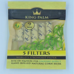 KING PALM - CORNHUSK FILTERS 9MM