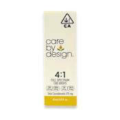 Care By Design - Full Spectrum CBD Drops - 4:1 - Tincture - 15ml