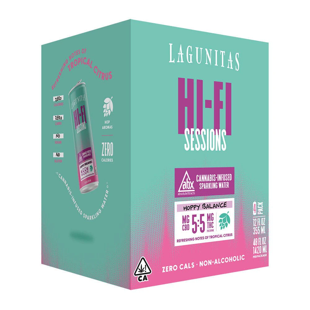LAGUNITAS HI-FI SESSIONS - Hi Fi Sessions - CBD:THC 5:5mg 4pk - Hoppy Balance Main Image