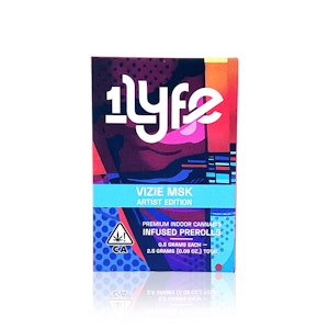 1LYFE - 1 LYFE - Infused Preroll - Ultra Violet - Multipack - 2.5G