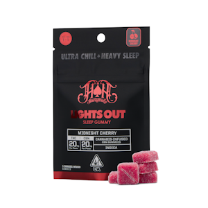 HEAVY HITTERS - Lights Out (Sleep) Gummies 1:1 (THC:CBN) - 20mg - Heavy Hitter