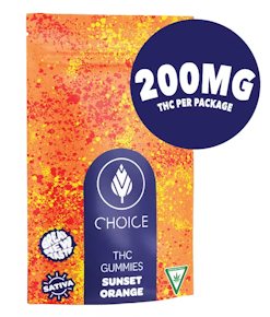 Choice - Sunset Orange Gummies 200MG (10x20MG)  