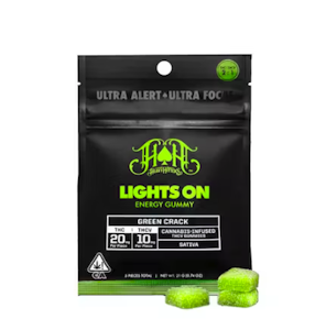Lights On 2:1 Green Crack Gummies (THC:THCv)