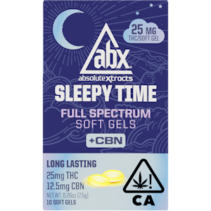 ABSOLUTE XTRACTS - [ABX] CBN Soft Gels - 2:1 - 25mg 10ct Sleepy Time Solventless