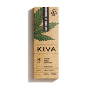 Dark Chocolate Bar - 100mg - Kiva