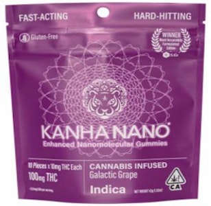 KANHA - [Kanha] NANO Gummies - 100mg - Galactic Grape (I)