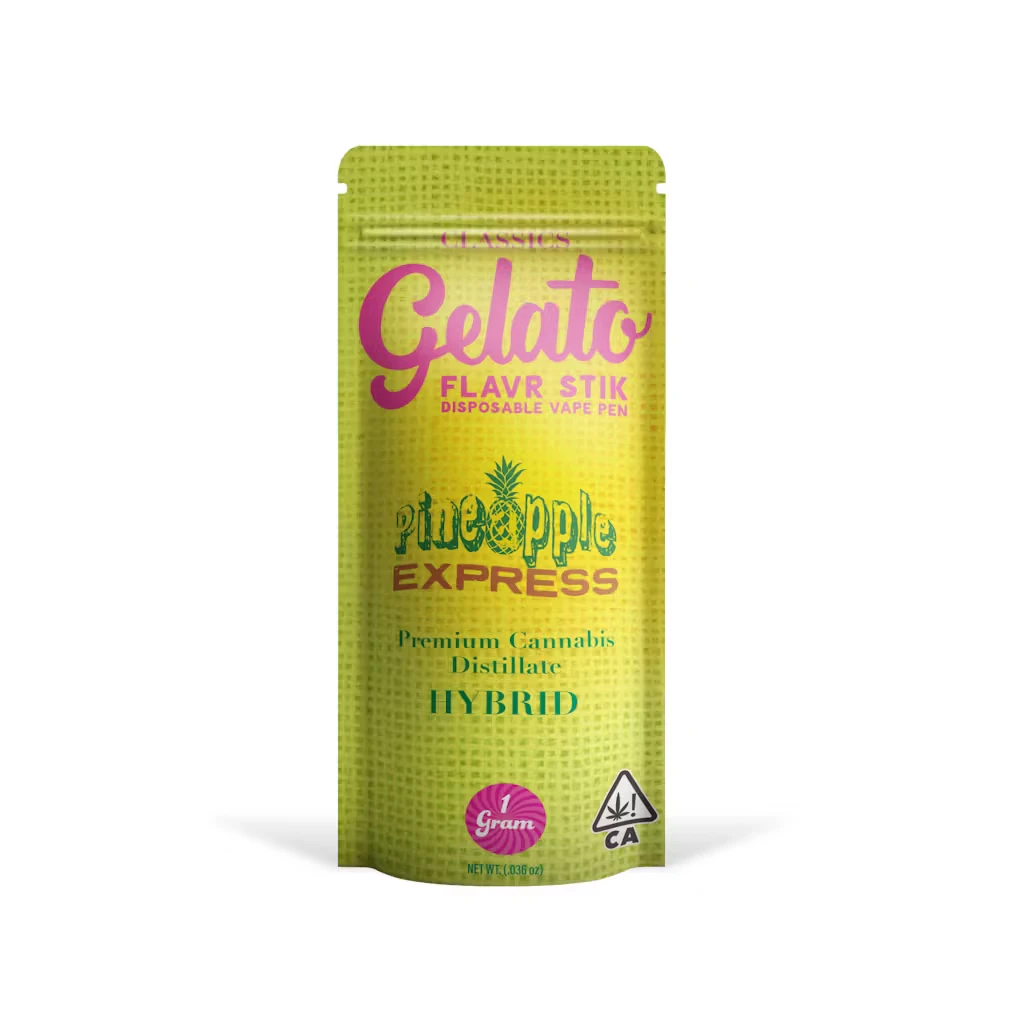 Gelato - Pineapple Express (H) 92% | Live Resin Flavr Stik | Gelato | 1g Disposable Vape Pen Main Image