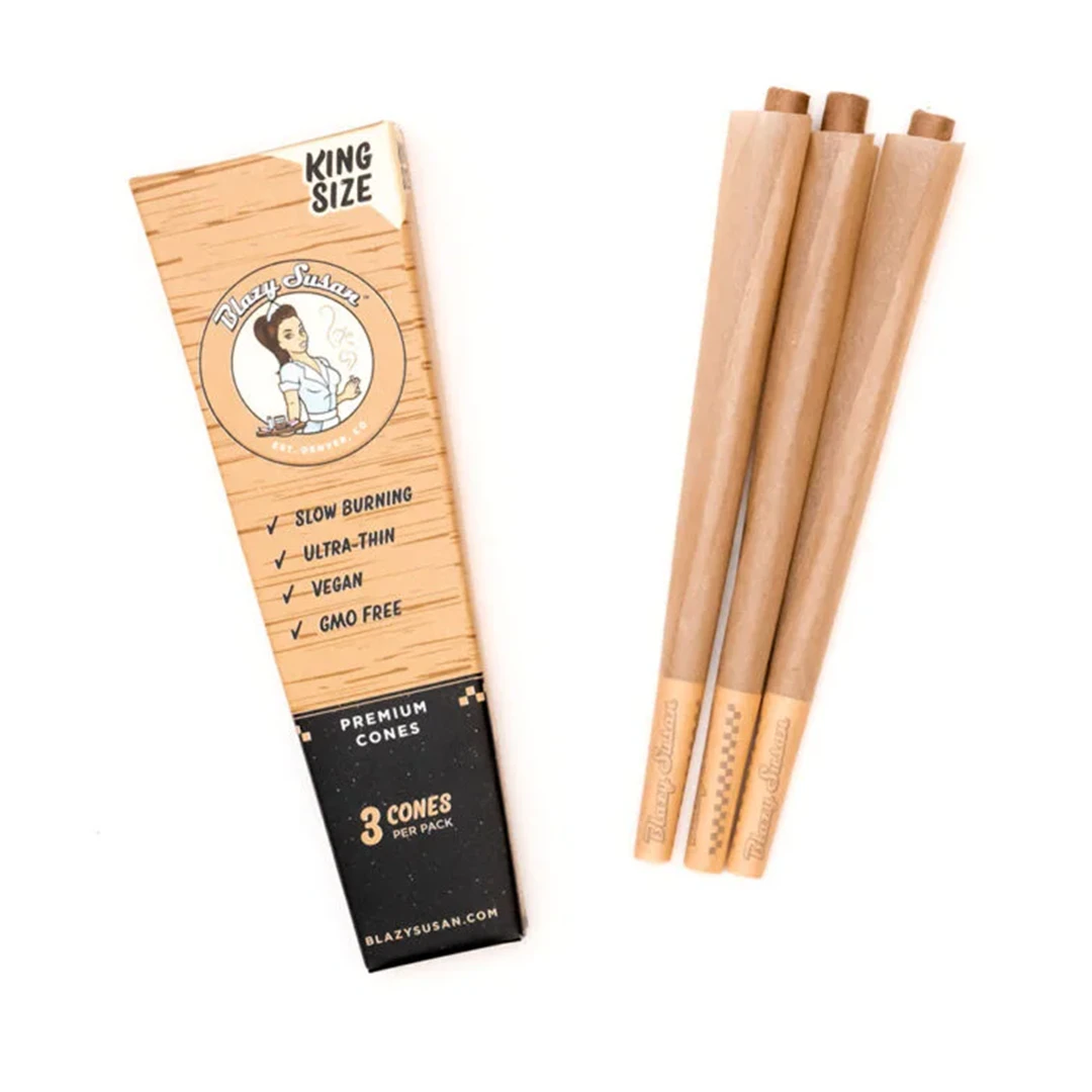 Blazy Susan - Blazy Susan | Unbleached Paper | Cones | King Size | 3pk Main Image