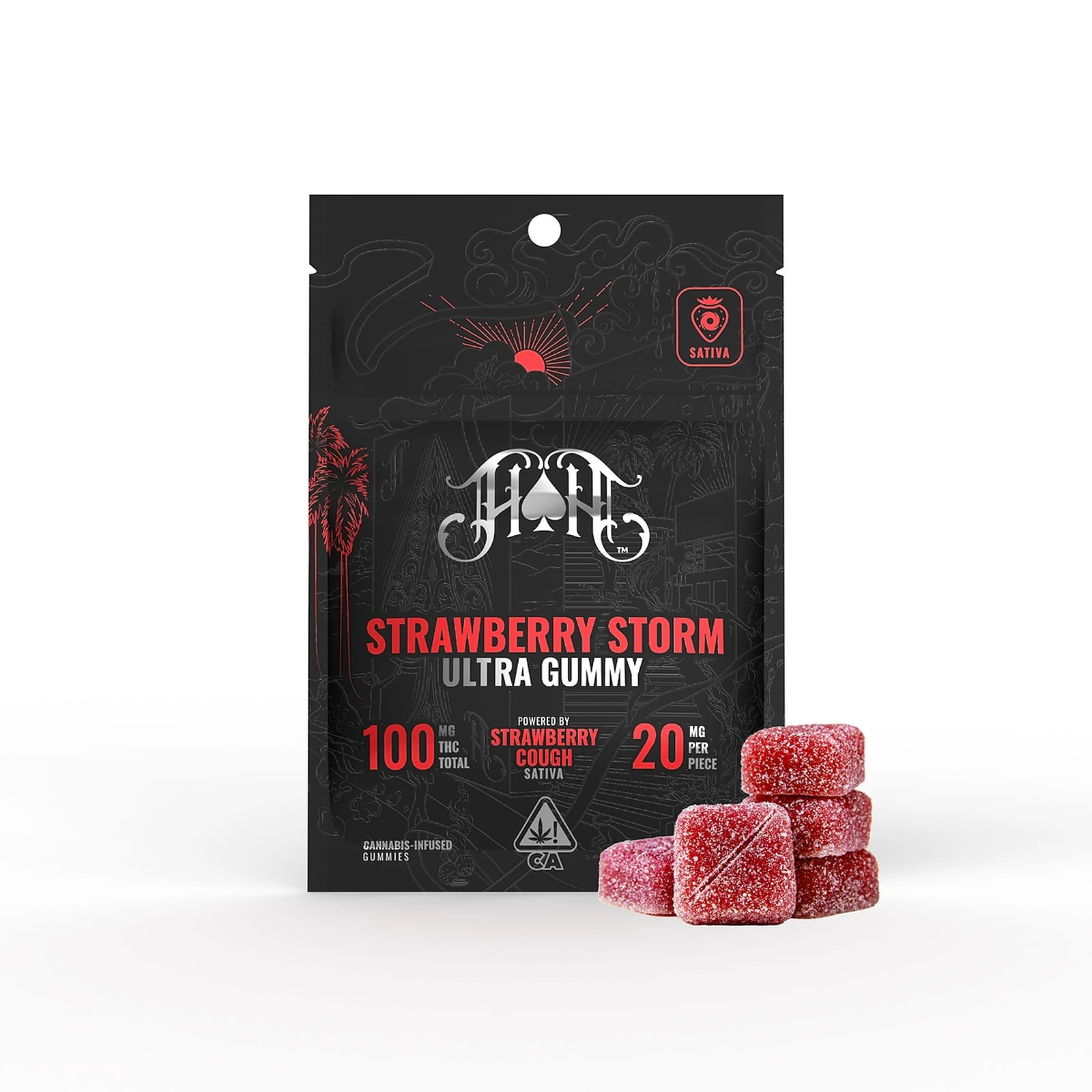 Heavy Hitters - Strawberry Storm Gummies Main Image