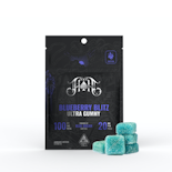 100mg THC Blueberry Blitz Gummies (20mg THC - 5 pack) - Heavy Hitters