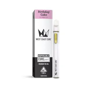 WEST COAST CURE - West Coast Cure - Disposable Vape - Indica - Birthday Cake - (1g)