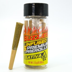 BUZZIES - Sativa 2.5g 5 Pack Infused Pre-Rolls - Buzzies