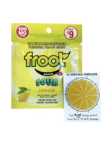 FROOT - Froot Single Gummy 100mg Sour Lemon 