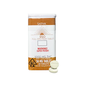 Emerald Bay Extracts - 1000mg Emerald Bay Extracts RSO THC Tablets 25mgx40 - Blue Dream 