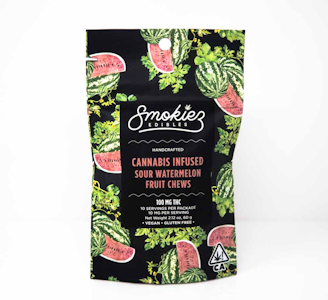 Smokiez Edibles - 100mg THC Sour Watermelon Fruit Chews (10mg - 10 pack) - Smokiez 