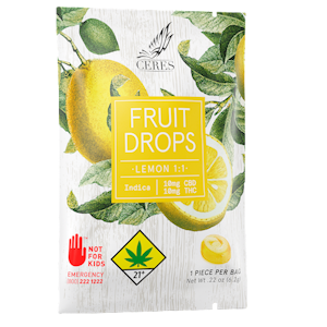 Ceres - Ceres | Indica Lemon Fruit Drop | 1:1 THC CBD | 10mg