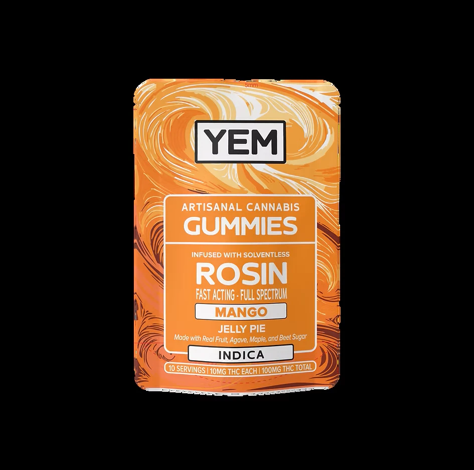 YEM - YEM - Mango x Jelly Pie - Rosin Gummies - 10 x 10mg THC Main Image