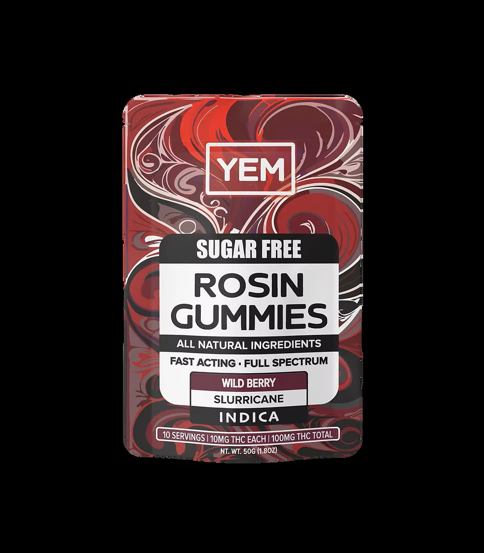 YEM - YEM - Sugar Free Wild Berry Slurricane - Rosin Gummies - 10 x 10mg THC Main Image