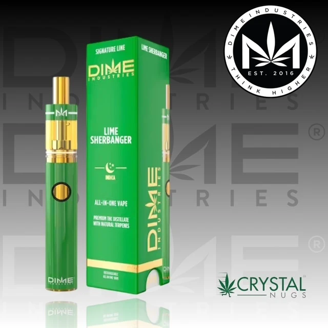 Dime Industries - Dime Industries Lime Sherbanger 2g all in one vape pen Main Image
