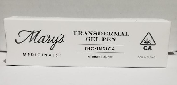 Indica Transdermal Gel Pen 200mg - Mary's Medicinals