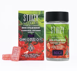 STIIIZY - Sour Strawberry  | 100mg Gummies | STIIIZY 