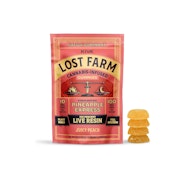 Lost Farm | Live Resin Gummies | Juicy Peach | 100mg