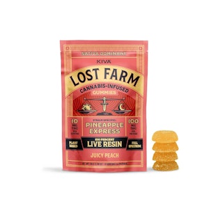 LOST FARM - Lost Farm | Live Resin Gummies | Juicy Peach | 100mg