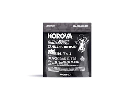 Korova - Korova - Black Bar Bites Mini Cookies 100mg 