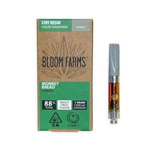 Bloom - Bloom Farms Monkey Bread Live Resin Vape Cartridge 1g