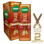 Endo Organic Hemp Wraps w/ Wooden Tip - Island Mango