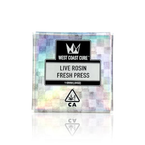 WEST COAST CURE - WEST COAST CURE - Concentrate - Z Berries - Live Rosin Fresh Press - 1G