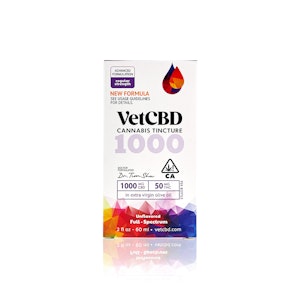 VETCBD - VET CBD - Tincture - 20:1 - CBD 1000MG : THC 50MG - 60ML