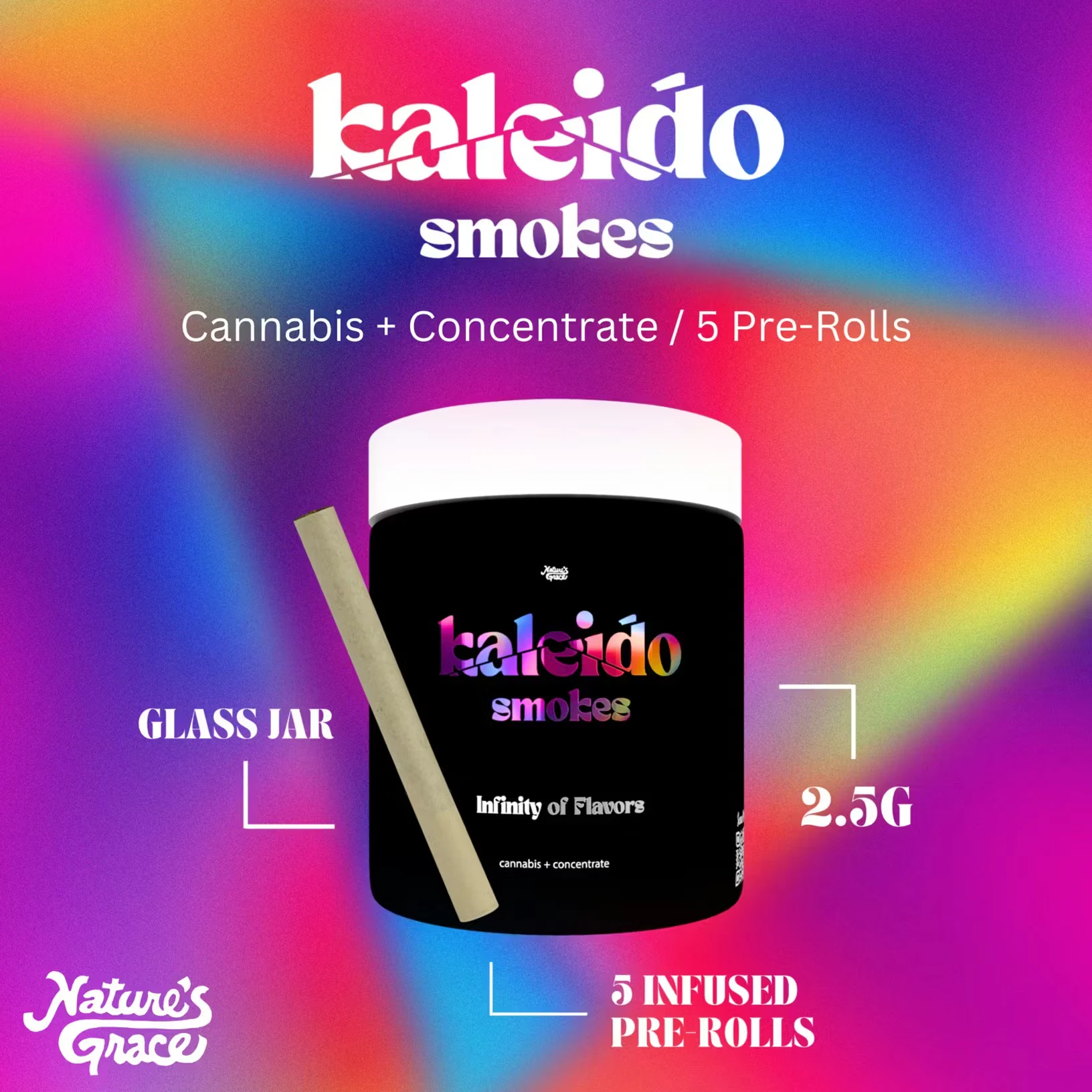 Kaleido Smokes - Kaleido Smokes | Infused 5pk | Jungle Hooch | 2.5g Main Image