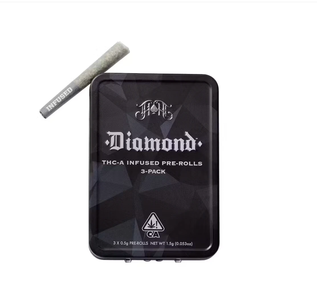 Heavy Hitters - Heavy Hitters - LA Kush Cake - 3pk 0.5g Infused Diamond Pre-Rolls Main Image