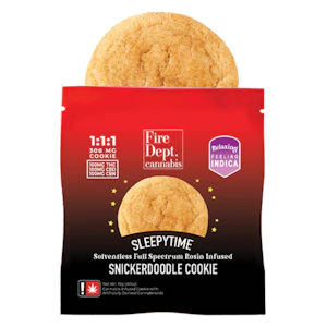 FIRE DEPT. CANNABIS - Sleepytime Snickerdoodle Cookie, Rosin Infused, 1:1:1 THC:CBD:CBN