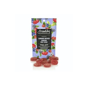  Sour Jamberry | Fruit Chews 100mg | Smokiez