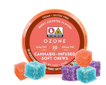 OZONE - [MED] Ozone | Assorted Berry | 100mg Soft Chews