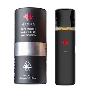 NASHA - AIO - Strawberry Banana (Live Rosin) .5g (IH) - Nasha