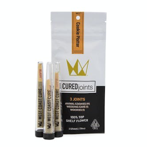 WEST COAST CURE - West Coast Cure - Pre Roll Pack - Indica/Hybrid - Cookie Platter - (3g total) 3 Pack