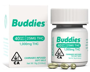 Buddies - Buddies: 1000mg THC Capsules (40x25mg)