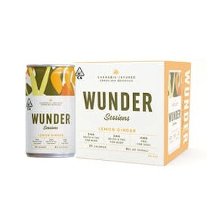 Wunder - WUNDER - Lemon Ginger Sessions 4pk - 8 0z