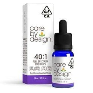 CARE BY DESIGN - CBD 40:1 Drops (15ML) - Care By Design