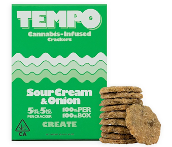 Tempo - Sour Cream & Onion - Crackers 1:1 THC/CBD 200mg