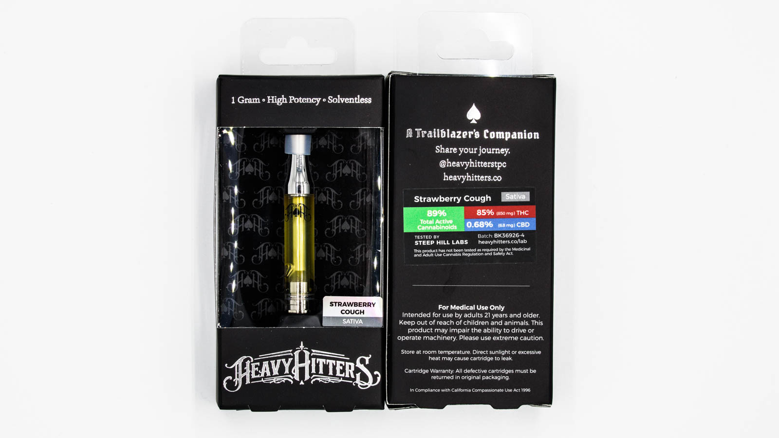 Heavy Hitters Strawberry Cough 1g Paramount Dispensary Menu Haven