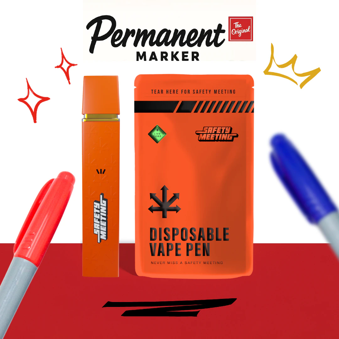 Safety Meeting - Safety Meeting | Live Resin Disposable | Permanent Marker | .3g Main Image