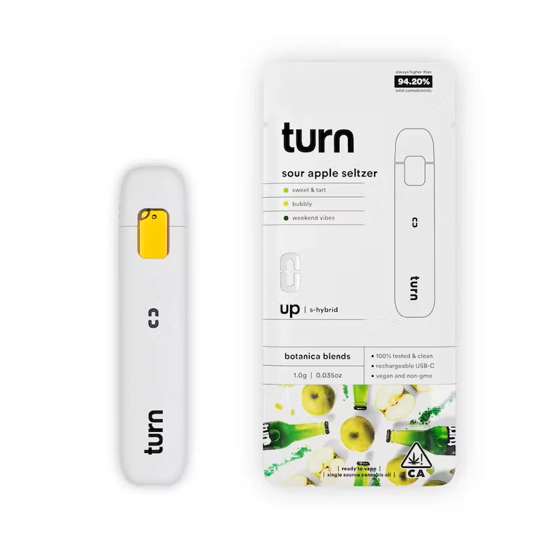 turn - Turn - 1g AIO - Sour Apple Seltzer  Main Image