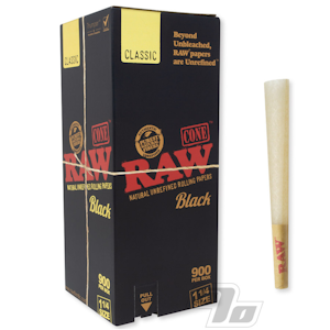 RAW - 3166 RAW Black 6pk Classic 1 1/4" Cones